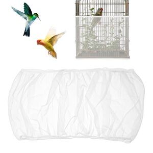 Bird Cage Seed Catcher White Bird Cage Net Cover